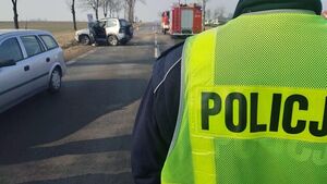 Wypadek na DK 66. Jedna osoba trafiła do szpitala