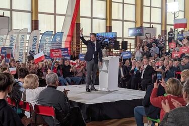 Rafał Trzaskowski w Białymstoku. Mówił o bezpieczeństwie i inwestycjach
