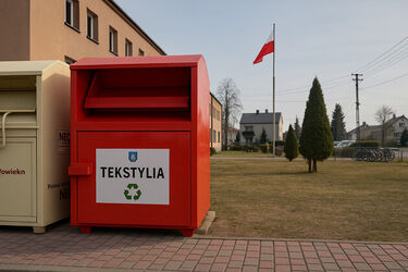 Na terenie miasta pojawiły się nowe kontenery. W czerwonym kolorze