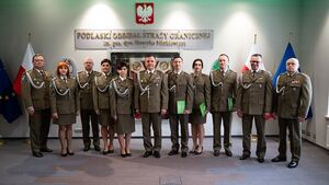 Awanse dla 53 funkcjonariuszy w Podlaskim Oddziale Straży Granicznej