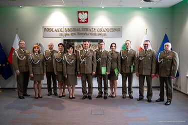 Awanse dla 53 funkcjonariuszy w Podlaskim Oddziale Straży Granicznej