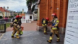 Pożar Archikatedry Białostockiej? Bez obaw, to tylko ćwiczenia