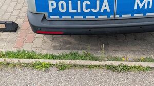 Mężczyzna na dachu bloku na Nowym Mieście.  Strażacy przygotowali skokochron
