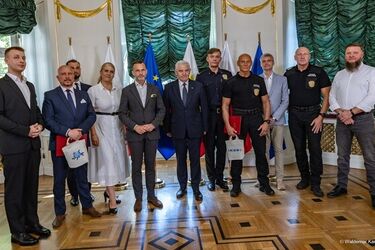 Zareagowali bez wahania. Prezydent i wojewoda podziękowali za pomoc rannemu