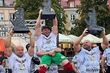 Deszczowa pogoda nie przeszkodziła. Siłacze opanowali Rynek Kościuszki