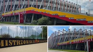 Nowe murale kibiców Jagiellonii. Są na ścianach Chorten Areny