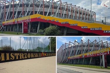 Nowe murale kibiców Jagiellonii. Są na ścianach Chorten Areny