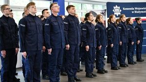 Podlaski garnizon rośnie w siłę. Kolejni policjanci dołączają do służby