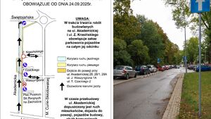 Od środy nowa organizacja ruchu w centrum. Powód? Przebudowa Akademickiej