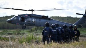Zabójstwo i pościg. Do akcji wkroczył policyjny śmigłowiec Black Hawk
