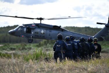Zabójstwo i pościg. Do akcji wkroczył policyjny śmigłowiec Black Hawk