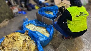 Magazyn nielegalnego tytoniu pod Wasilkowem. 39-latek wpadł z ponad 90 kg towaru