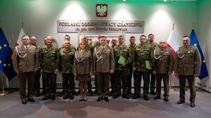 Ślubowanie nowych funkcjonariuszy kontraktowych w podlaskiej Straży Granicznej