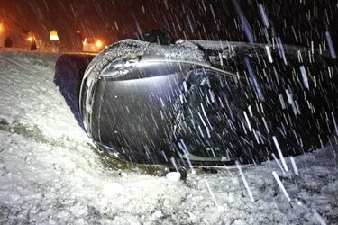 Kierowca utknął w rowie. Na ratunek ruszyła Straż Graniczna