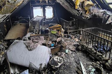 7-osobowa rodzina została bez dachu nad głową. Pożar zniszczył wszystko