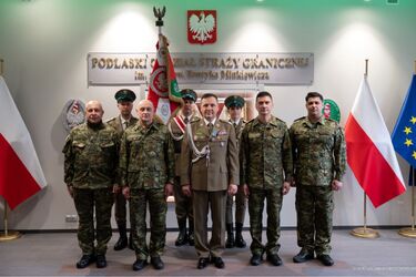 Podlaski Oddział SG powitał nowych funkcjonariuszy. Jest też nowy kapelan