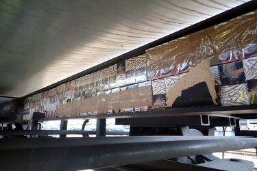 Kontrabanda na torach. Nietypowe znalezisko pod wagonem pociągu z Białorusi