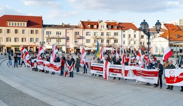 Białystok świętuje Dzień Woli. 108 lat dążeń Białorusinów do niepodległości