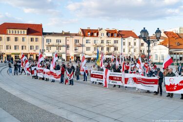 Białystok świętuje Dzień Woli. 108 lat dążeń Białorusinów do niepodległości