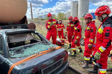 Alarm na torach! Strażacy z Podlasia sprawdzali gotowość podczas ćwiczeń 