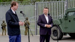 Minister z Irlandii na granicy z Białorusią. Rozmawiano o bezpieczeństwie