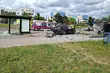 Samochód wjechał w przystanek przy ul. Popiełuszki