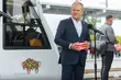 Historyczny powrót kolei do Łomży. W inauguracji uczestniczył Donald Tusk