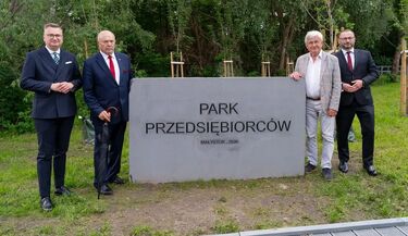 Białystok ma nowy park. To hołd dla ludzi, którzy zmieniali polską gospodarkę
