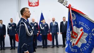 Nowy komendant podlaskiej policji. Mariusz Kryszkowski objął stanowisko