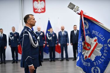 Nowy komendant podlaskiej policji. Mariusz Kryszkowski objął stanowisko