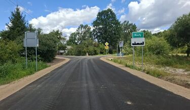 Droga Kozły – Podbiele po przebudowie. Kierowcy już z niej korzystają