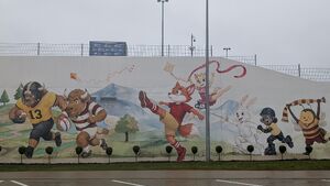 Na Chorten Arenie pojawił się mural za 35 tys. zł. Co przedstawia?