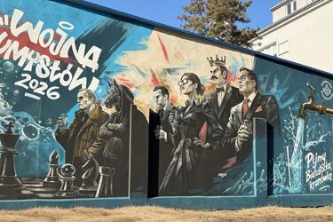 Nowy mural w mieście. Ma zachęcać do picia białostockiej kranówki