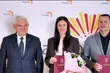 Natalia Bukowiecka i jej trener z nagrodami od prezydenta
