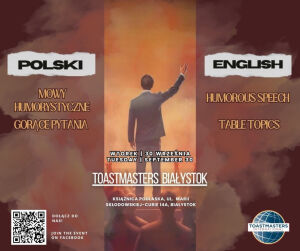 Konkurs Mów Humorystycznych i Gorących Pytań Toastmasters Białystok 