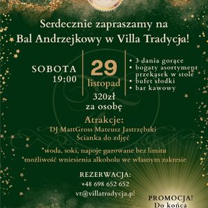 Bal andrzejkowy w Villa Tradycja