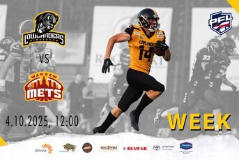 5. Kolejka Mistrzostw Polski U19 | Lowlanders Białystok - Warsaw Mets