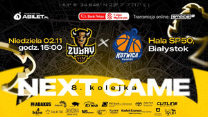 Mecz Koszykówki: Żubry Abakus Okna Białystok - Kotwica Port Morski Kołobrzeg