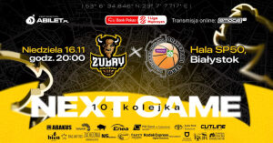 Mecz Koszykówki: Żubry Abakus Okna Białystok - Weegree AZS Politechnika Opolska