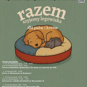 Drugie życie rzeczy - szyjemy legowiska z recyklingu dla zwierząt ze schroniska 