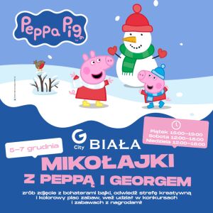 Mikołajki ze Świnką Peppą i Georgem w G-City Biała