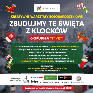 Zbudujmy te Święta z klocków - Mikołajki w Galerii Jurowieckiej