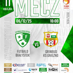 1 Polska Liga Futsalu 11. Kolejka: Futbalo Białystok - Grinbud KS Gniezno