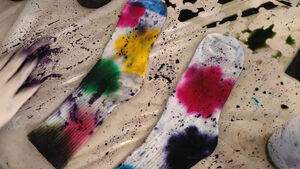 Warsztaty farbowania skarpetek