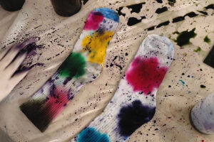 Warsztaty farbowania skarpetek
