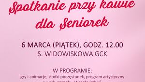 Spotkanie przy kawie dla seniorek - Dzień Kobiet w Gródku