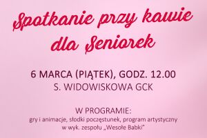 Spotkanie przy kawie dla seniorek - Dzień Kobiet w Gródku