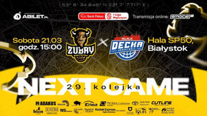 Bank Pekao S.A. 1 Liga Mężczyzn: Żubry Abakus Okna Białystok - Decka Pelplin
