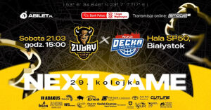 Bank Pekao S.A. 1 Liga Mężczyzn: Żubry Abakus Okna Białystok - Decka Pelplin