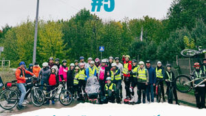 Przejazd rolkarzy i rowerzystów. I tak będzie fajnie